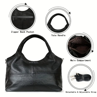Elegant Genuine Leather Women's Crossbody Shoulder Bag