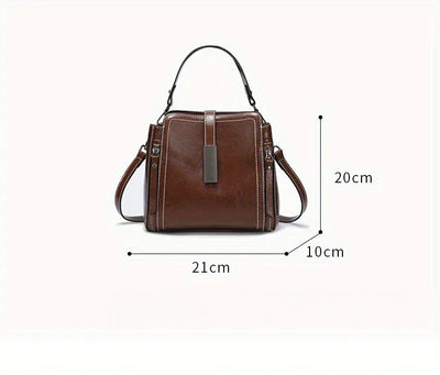 Genuine Leather Women's Crossbody Tote Bag